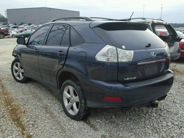 2T2HA31U84C002735 - 2004 LEXUS RX 330 BLUE photo 3