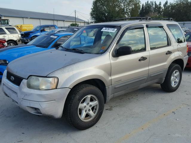 1FMYU03171KC18773 - 2001 FORD ESCAPE XLT TAN photo 2