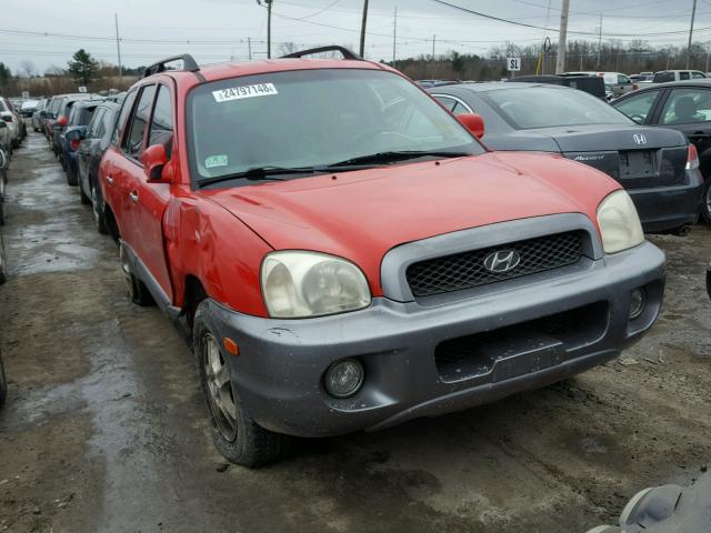 KM8SC73E33U544100 - 2003 HYUNDAI SANTA FE G RED photo 1