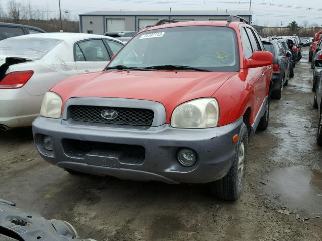 KM8SC73E33U544100 - 2003 HYUNDAI SANTA FE G RED photo 2