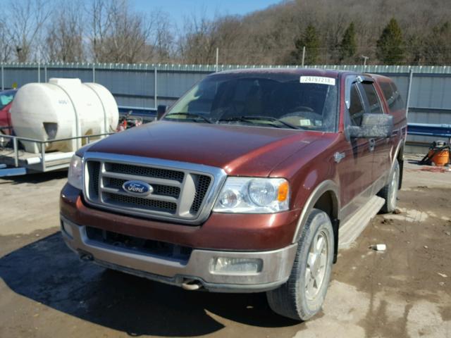 1FTPW14525KF11701 - 2005 FORD F150 SUPER BROWN photo 2