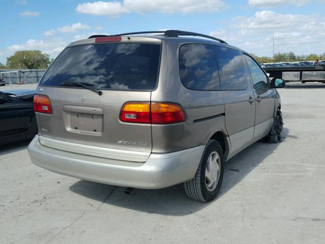 4T3ZF13CXWU087072 - 1998 TOYOTA SIENNA LE BEIGE photo 4