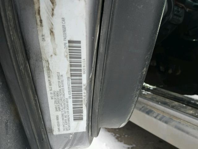 4S3BL626197215069 - 2009 SUBARU LEGACY 2.5 SILVER photo 10