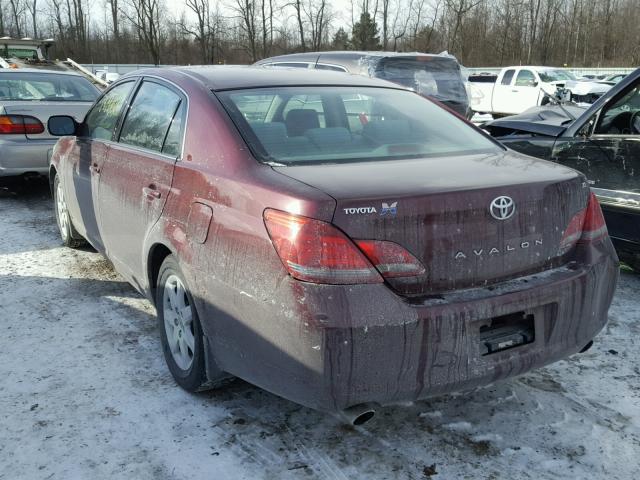 4T1BK36B28U286043 - 2008 TOYOTA AVALON XL MAROON photo 3