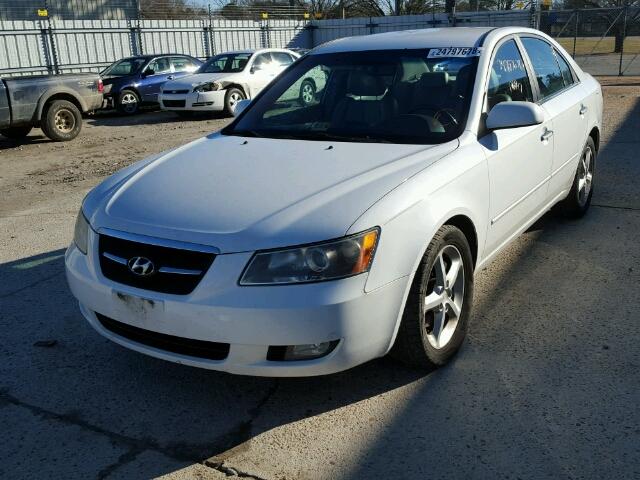 5NPEU46F97H162249 - 2007 HYUNDAI SONATA SE WHITE photo 2