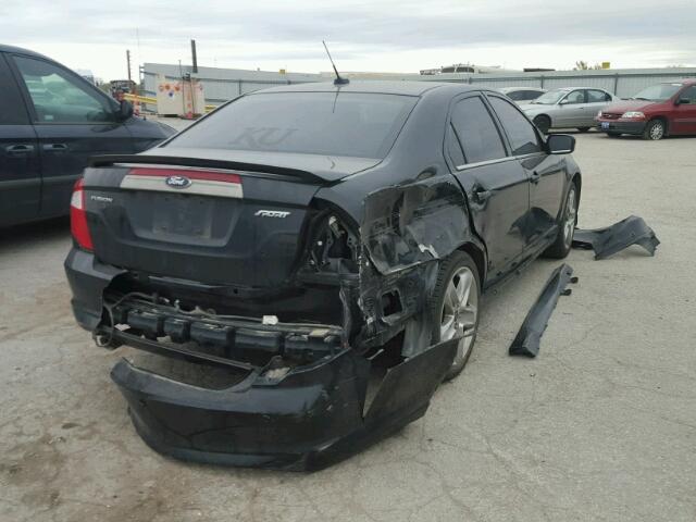 3FAHP0KC2BR297772 - 2011 FORD FUSION SPO BLACK photo 4