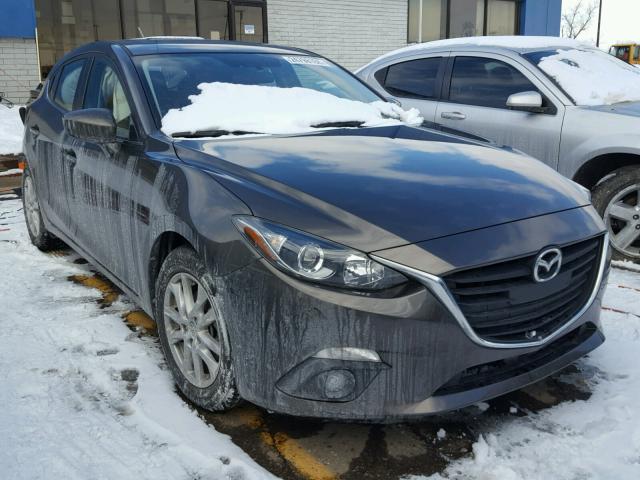 JM1BM1L71G1323375 - 2016 MAZDA 3 TOURING GRAY photo 1