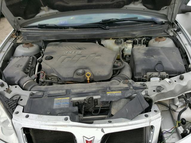 1G2ZJ57K894257443 - 2009 PONTIAC G6 SILVER photo 7