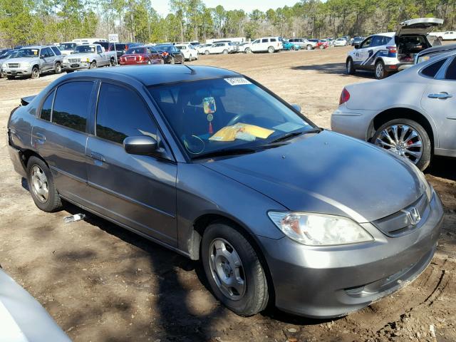 JHMES96674S022201 - 2004 HONDA CIVIC HYBR GRAY photo 1