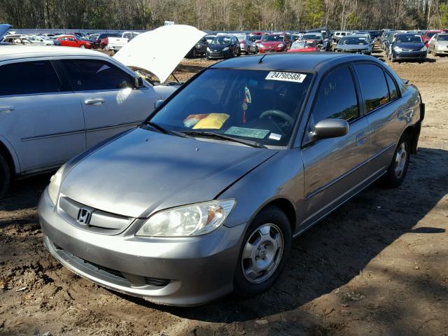 JHMES96674S022201 - 2004 HONDA CIVIC HYBR GRAY photo 2