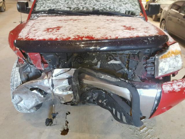 1N6AA0EC6BN302464 - 2011 NISSAN TITAN S RED photo 7