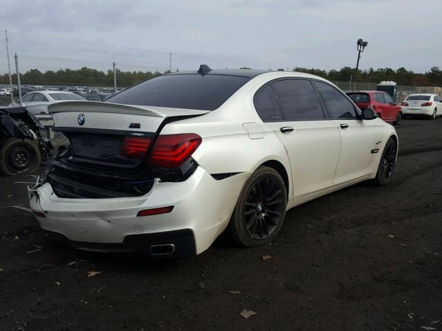 WBAYF8C5XDD141418 - 2013 BMW 750LI XDRI WHITE photo 4