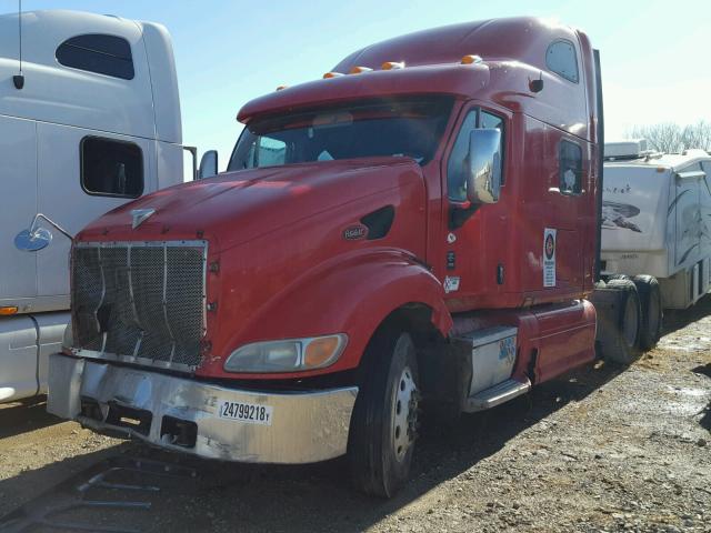 1XP7DB9X74D826999 - 2004 PETERBILT 387 RED photo 2