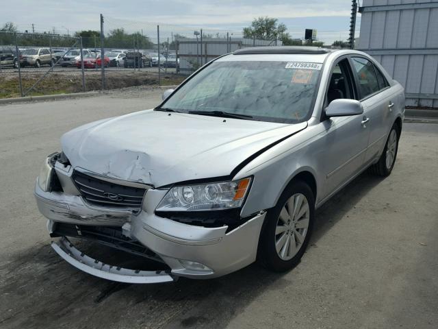 5NPEU46C79H483649 - 2009 HYUNDAI SONATA SE SILVER photo 2