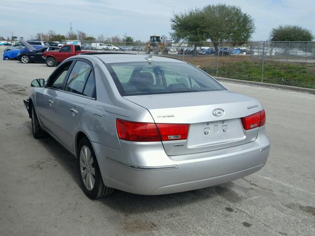 5NPEU46C79H483649 - 2009 HYUNDAI SONATA SE SILVER photo 3