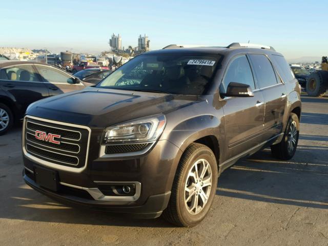 1GKKVRKD1FJ358942 - 2015 GMC ACADIA SLT GRAY photo 2