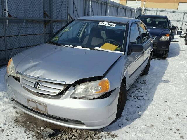 2HGES16371H908564 - 2001 HONDA CIVIC DX SILVER photo 2