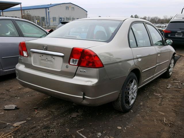 2HGES267X3H558309 - 2003 HONDA CIVIC EX TAN photo 4