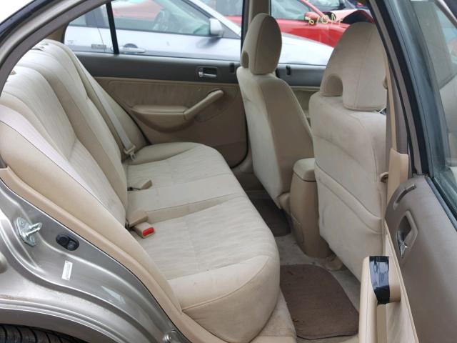 2HGES267X3H558309 - 2003 HONDA CIVIC EX TAN photo 6