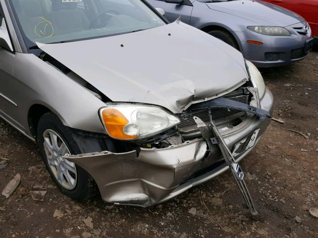 2HGES267X3H558309 - 2003 HONDA CIVIC EX TAN photo 9