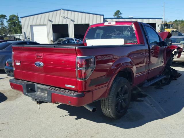 1FTMF1ET1EFB14148 - 2014 FORD F150 RED photo 4