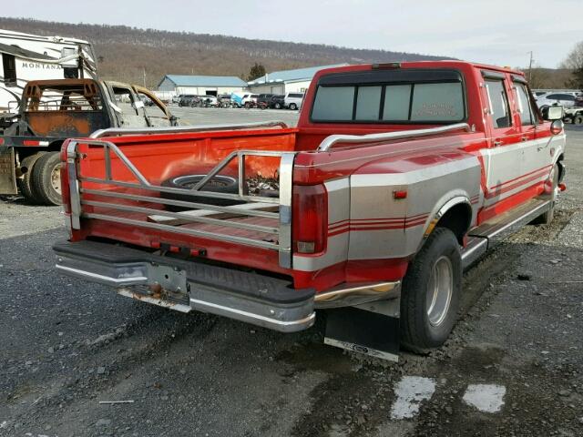 1FTJW35F0VEB72993 - 1997 FORD F350 RED photo 4