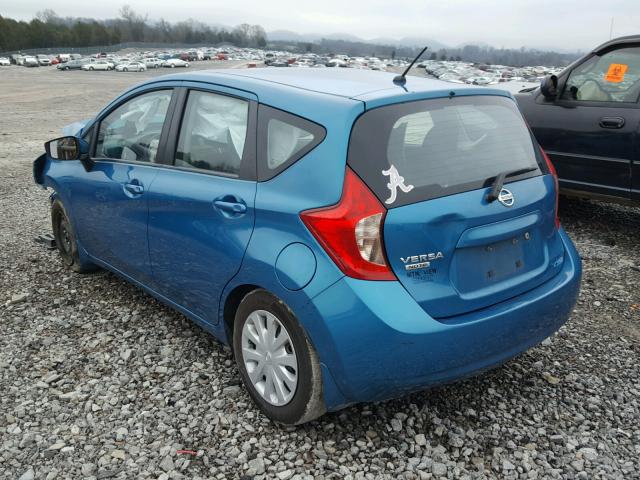 3N1CE2CP8FL369397 - 2015 NISSAN VERSA NOTE TEAL photo 3