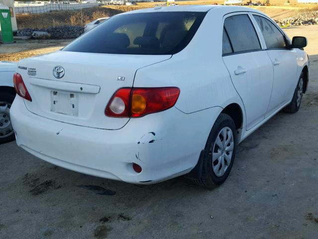 1NXBU4EE9AZ262677 - 2010 TOYOTA COROLLA BA WHITE photo 4