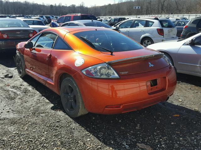 4A3AK24F37E032458 - 2007 MITSUBISHI ECLIPSE GS ORANGE photo 3