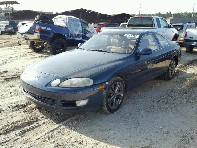 JT8UZ30C9N0009532 - 1992 LEXUS SC 400 BLUE photo 2