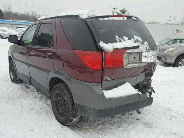 3G5DA03E43S589208 - 2003 BUICK RENDEZVOUS MAROON photo 3