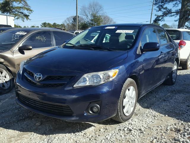 2T1BU4EE8BC568918 - 2011 TOYOTA COROLLA BA BLUE photo 2