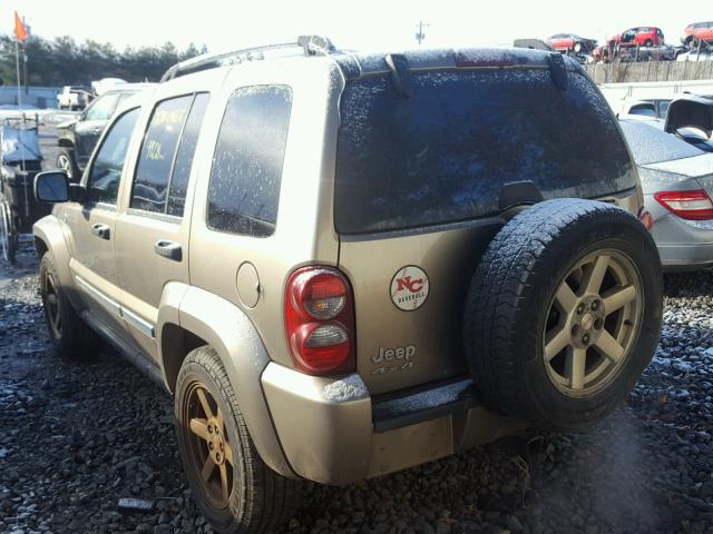 1J8GL58K45W562070 - 2005 JEEP LIBERTY LI GOLD photo 3