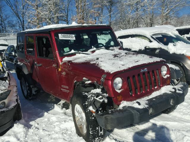 1C4HJWDG8CL215171 - 2012 JEEP WRANGLER U RED photo 1