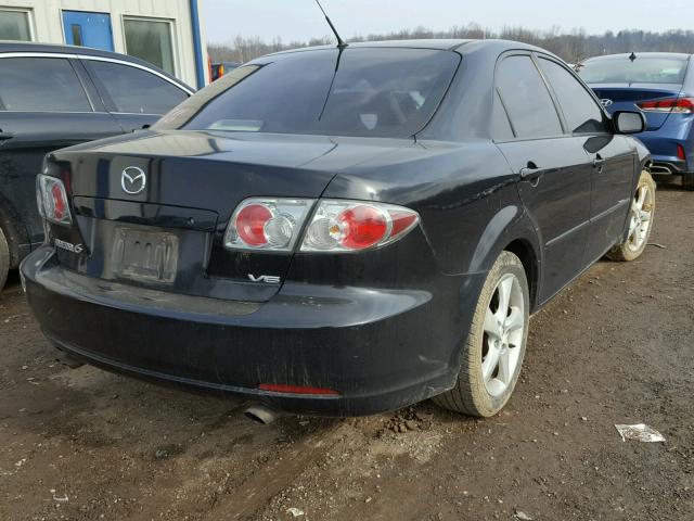 1YVHP80D065M58465 - 2006 MAZDA 6 S BLACK photo 4