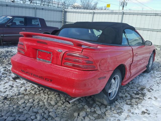 1FALP45T8RF109227 - 1994 FORD MUSTANG GT RED photo 4
