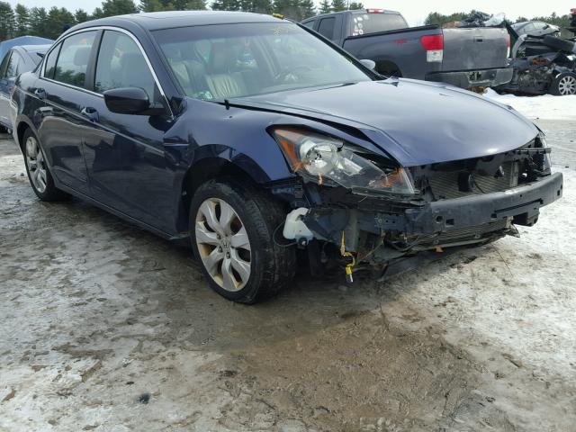 1HGCP26839A018776 - 2009 HONDA ACCORD EXL BLUE photo 1