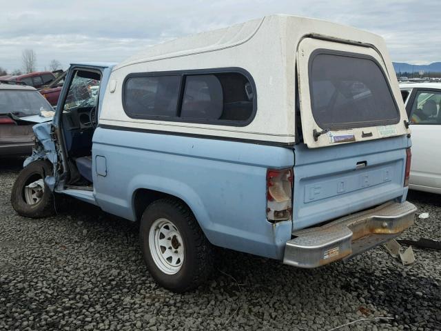 1FTBR10A8FUB06551 - 1985 FORD RANGER BLUE photo 3