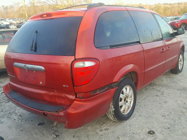 2C4GP74LX2R503275 - 2002 CHRYSLER TOWN & COU RED photo 4