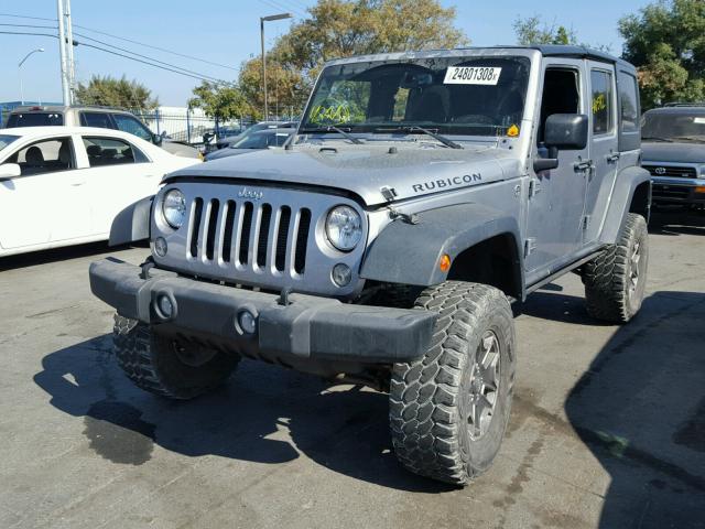 1C4BJWFG7EL165482 - 2014 JEEP WRANGLER U SILVER photo 2