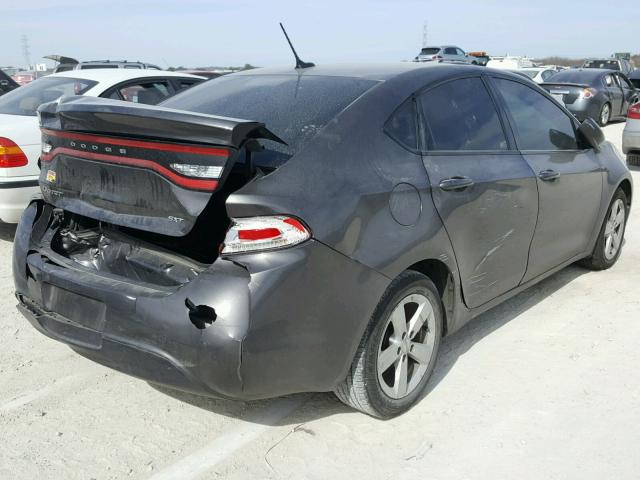 1C3CDFBB4FD315277 - 2015 DODGE DART SXT GRAY photo 4