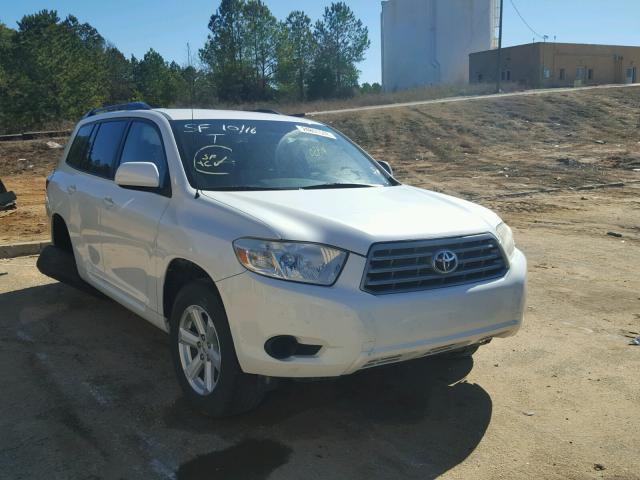 JTEES41A582107555 - 2008 TOYOTA HIGHLANDER WHITE photo 1