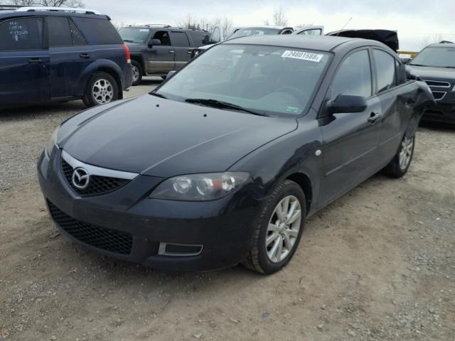 JM1BK12FX81775079 - 2008 MAZDA 3 I BLACK photo 2