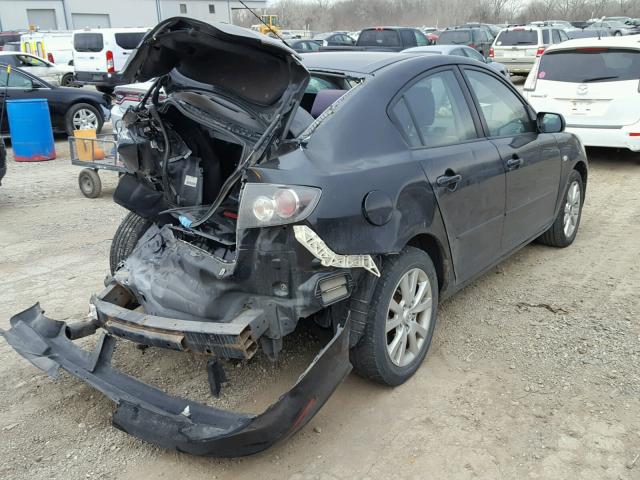 JM1BK12FX81775079 - 2008 MAZDA 3 I BLACK photo 4