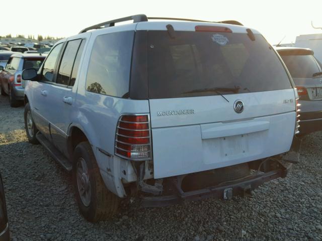 4M2ZU86W12ZJ23305 - 2002 MERCURY MOUNTAINEE WHITE photo 3