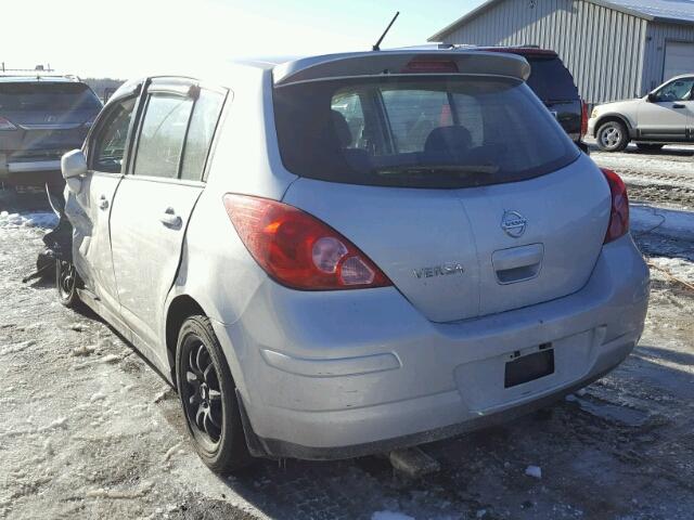 3N1BC13E09L423497 - 2009 NISSAN VERSA S SILVER photo 3