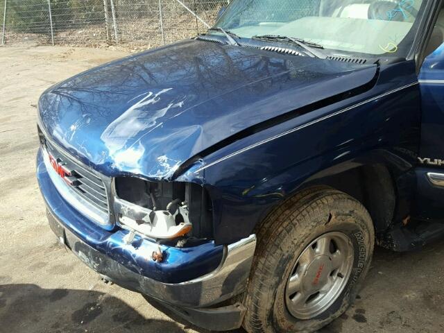 1GKEK13T71J259063 - 2001 GMC YUKON BLUE photo 9