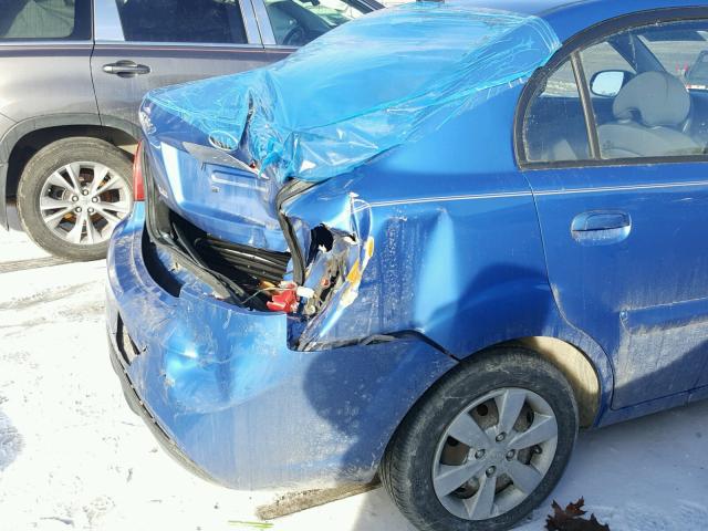 KNADH4A35A6635401 - 2010 KIA RIO LX Կապույտ լուսանկար 9