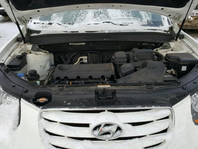 5NMSG3AB6AH349400 - 2010 HYUNDAI SANTA FE G WHITE photo 7