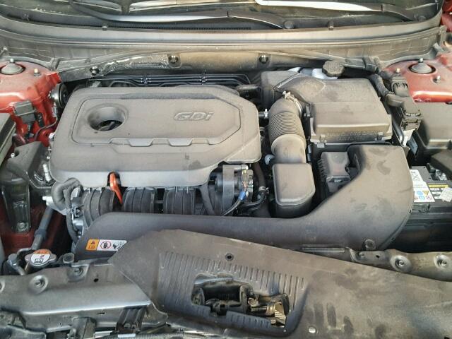 5NPE24AF0HH486348 - 2017 HYUNDAI SONATA SE RED photo 7